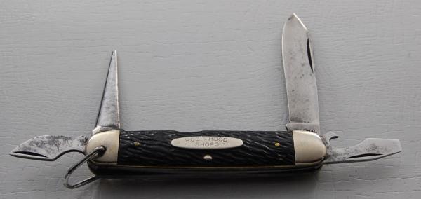 Imperial Unofficial Scout Pocket Knife In Excellent Condition W/Black Jigged Synthetic Covers (750)