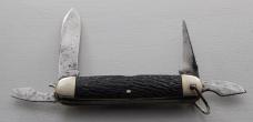 Imperial Unofficial Scout Pocket Knife In Excellent Condition W/Black Jigged Synthetic Covers (750)