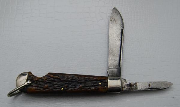 Camillus In Good Condition With Brown Bone Covers 3 3/8