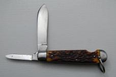 Camillus In Excellent Condition With Brown Bone Covers 3 3/8" Long (86)