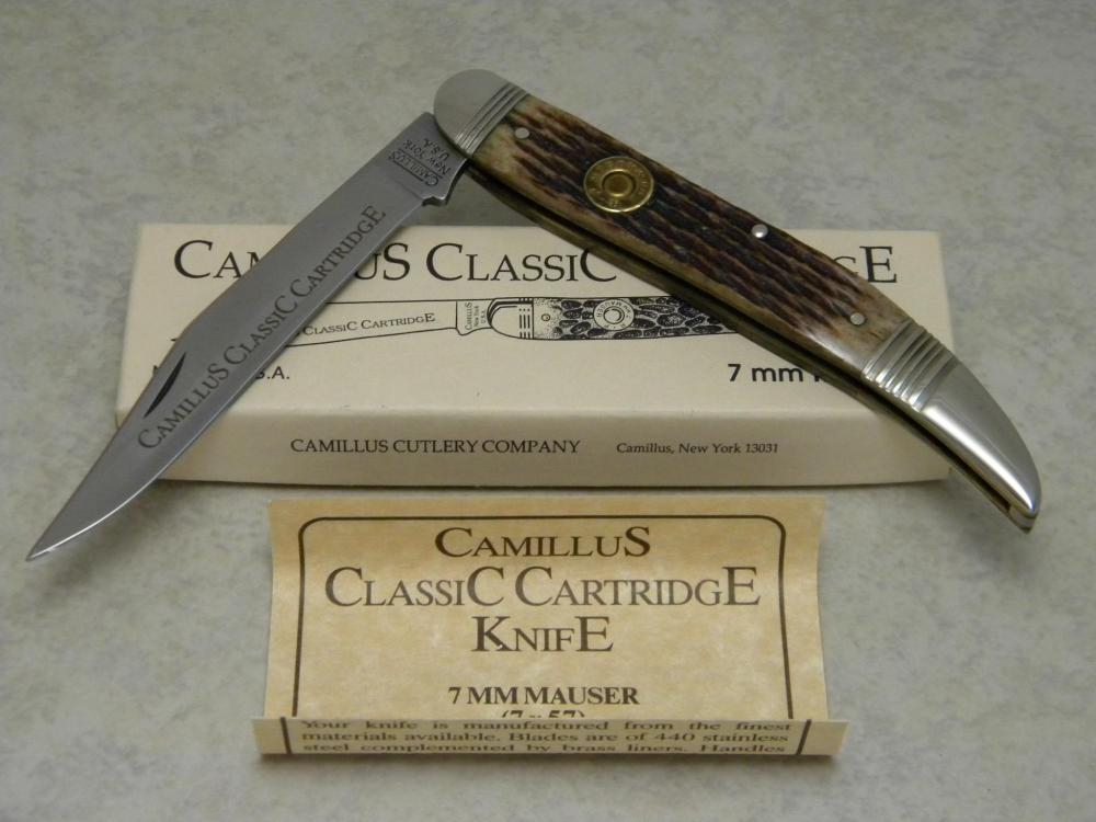 Camillus NY USA CCC3 Bone Classic Cartridge 7 mm MAUSER Toothpick