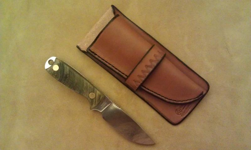 Custom Leather Knife Sheath For Small Fixed Blades Custom Tooling