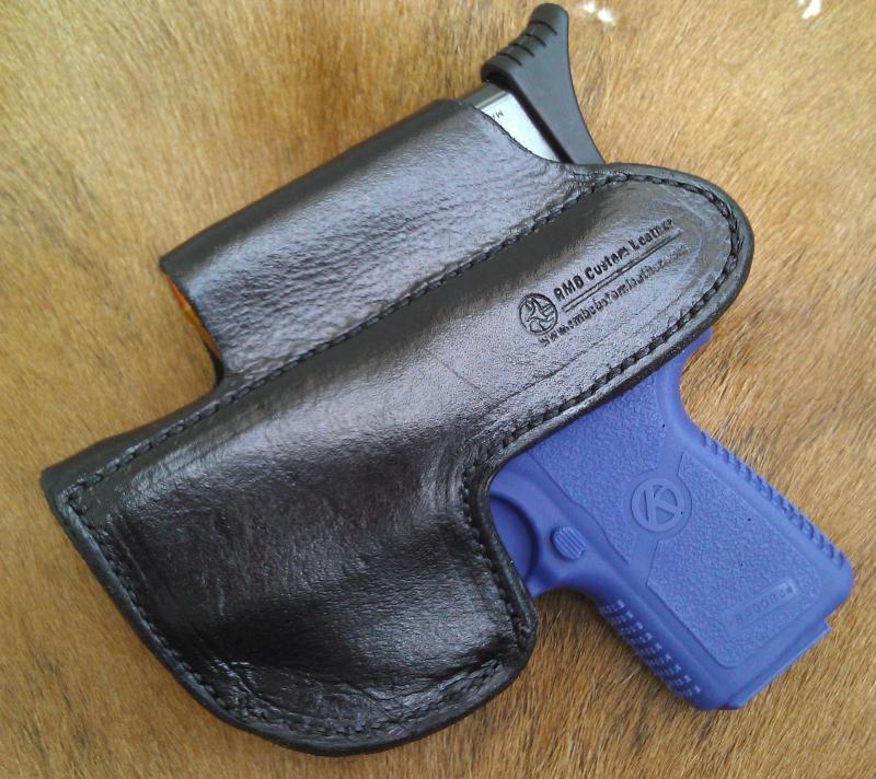 Custom Leather (IWB) Holster Magazine Pouch ,P3AT,Khar,P238,& Bodyguard .380,See Gun List Below