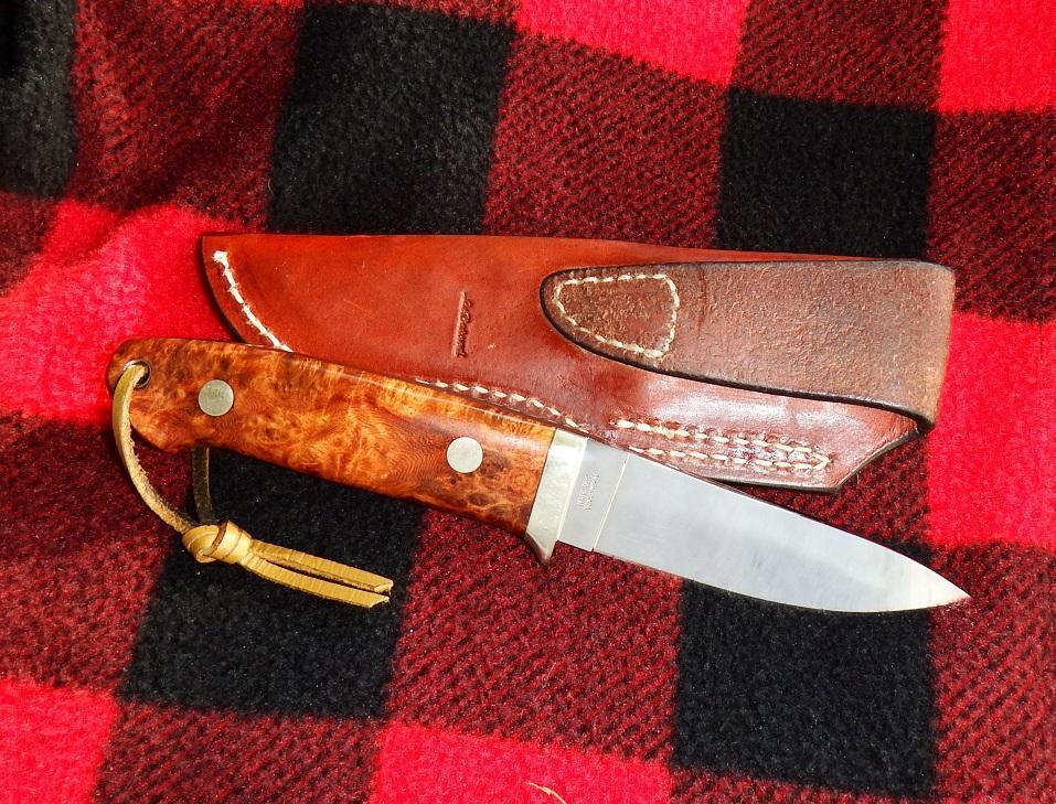 BERETTA LOVELESS SKINNER KNIFE, Mdl 202A, Quince Handle, Discontinued Model