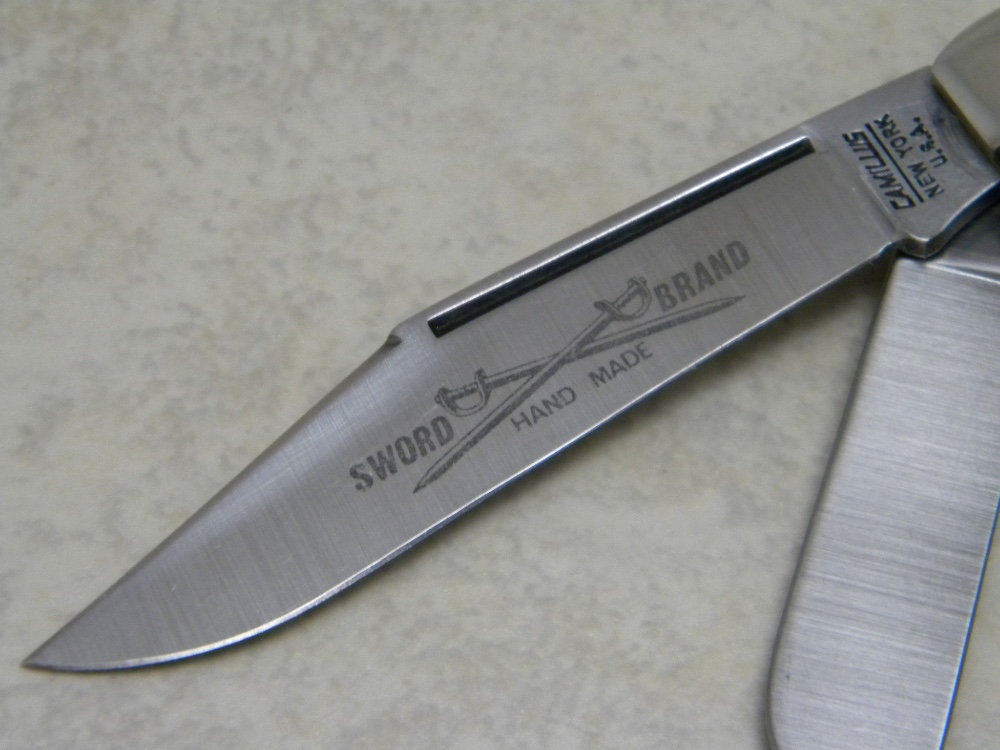 Camillus New York USA Sword Brand 88 Imitation Stag Lock Blade