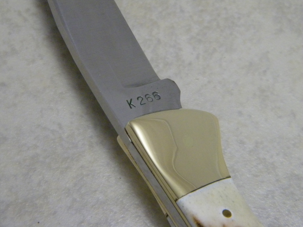 Parker Brothers Chattanooga, TN K266 Japan Genuine Stag Lockback Knife