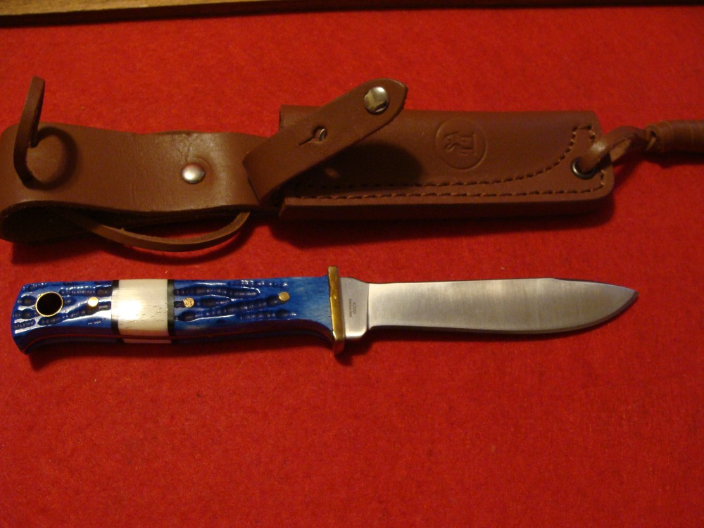 Kissing Crane Masonic Edition Fixed Blade Hunter With Sheath