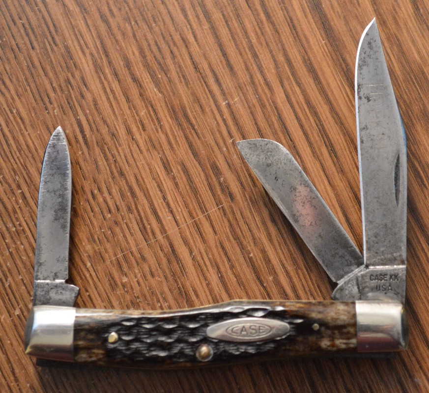 Case 63032 Gunstock Stockman Appaloosa Bone 1979 One Dot