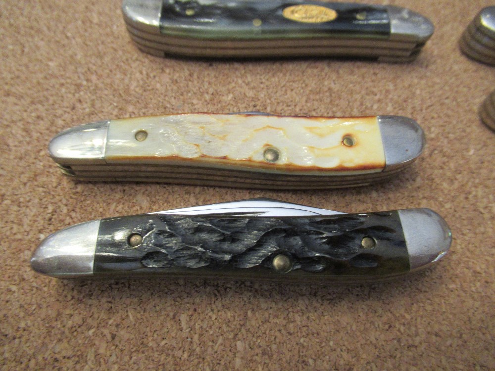 1992 Case XX Peanut Collection 6 Knife Set in Walnut Display