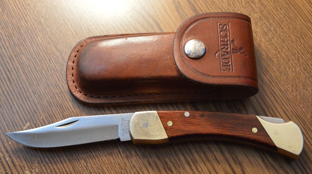 Schrade USA LB7 Lock Back Knife with Pouch