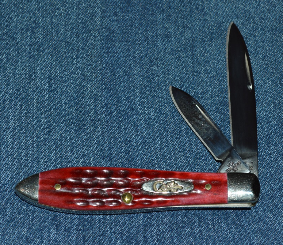 Case Copperhead Bermuda Green Bone Pocket Knife 09788