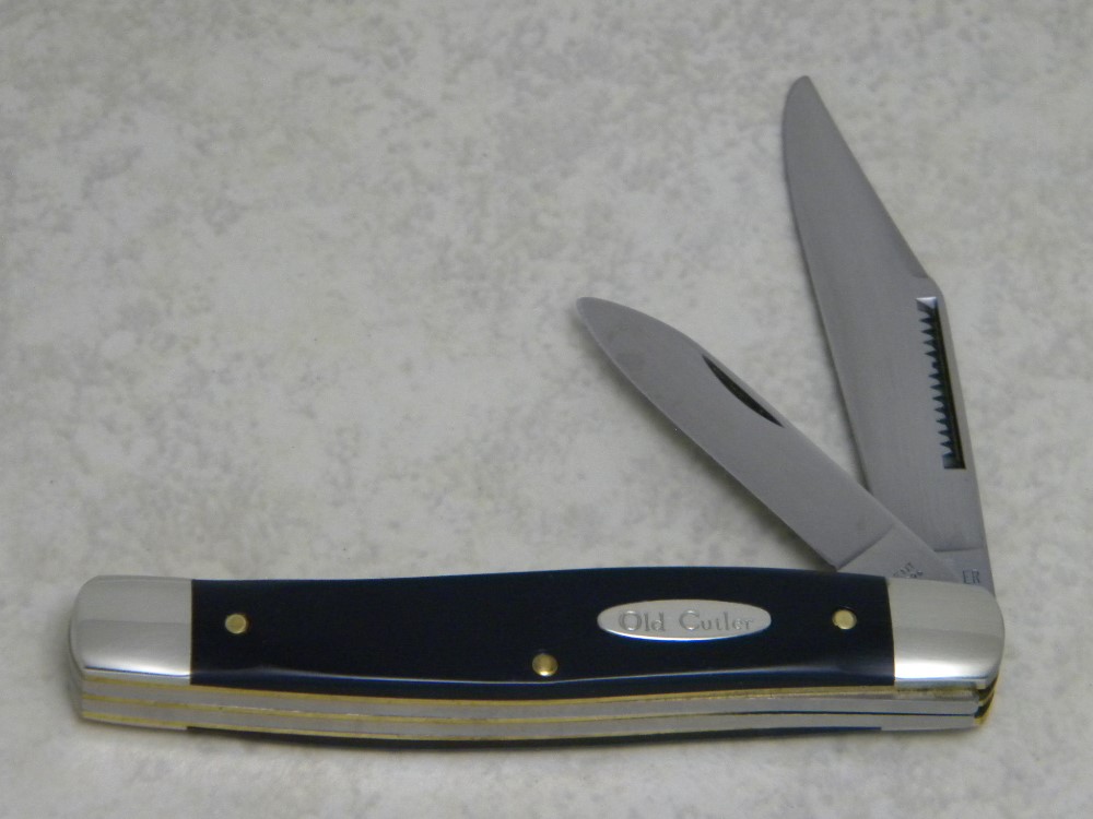 Old Cutler USA (Made by Colonial) Slick Black Jack Knife in Box