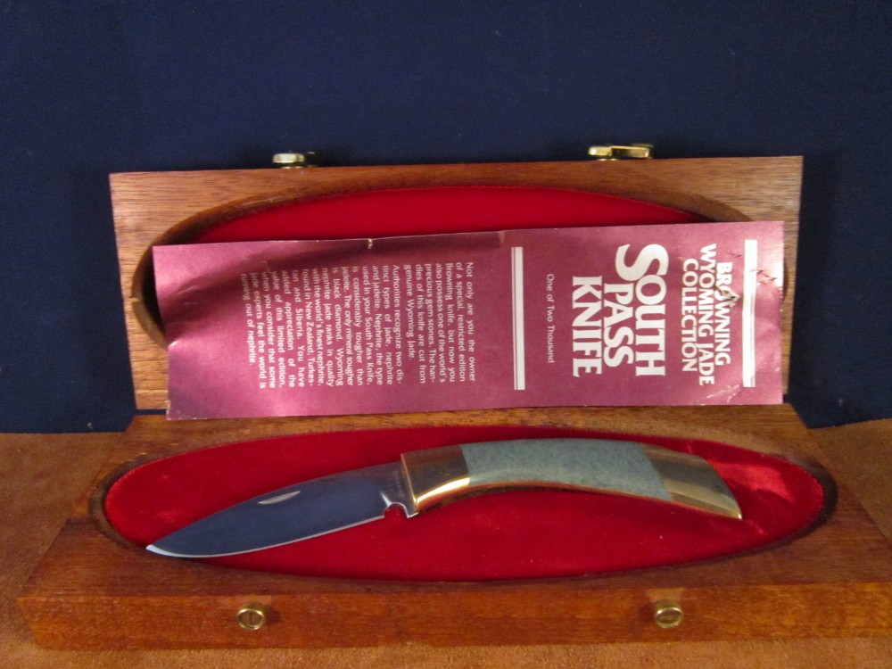 1980's Browning Jade Series Knives matched set of 3