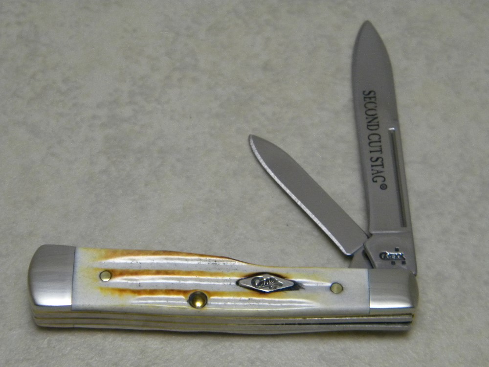 Case XX USA 2007 Second Cut Stag 5215 SS Gunstock Jack Knife
