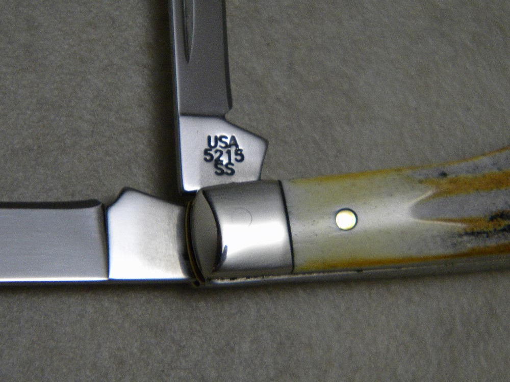 Case XX USA 2007 Second Cut Stag 5215 SS Gunstock Jack Knife