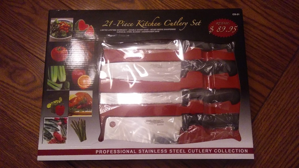 21 piece kitchen cutlery set deals