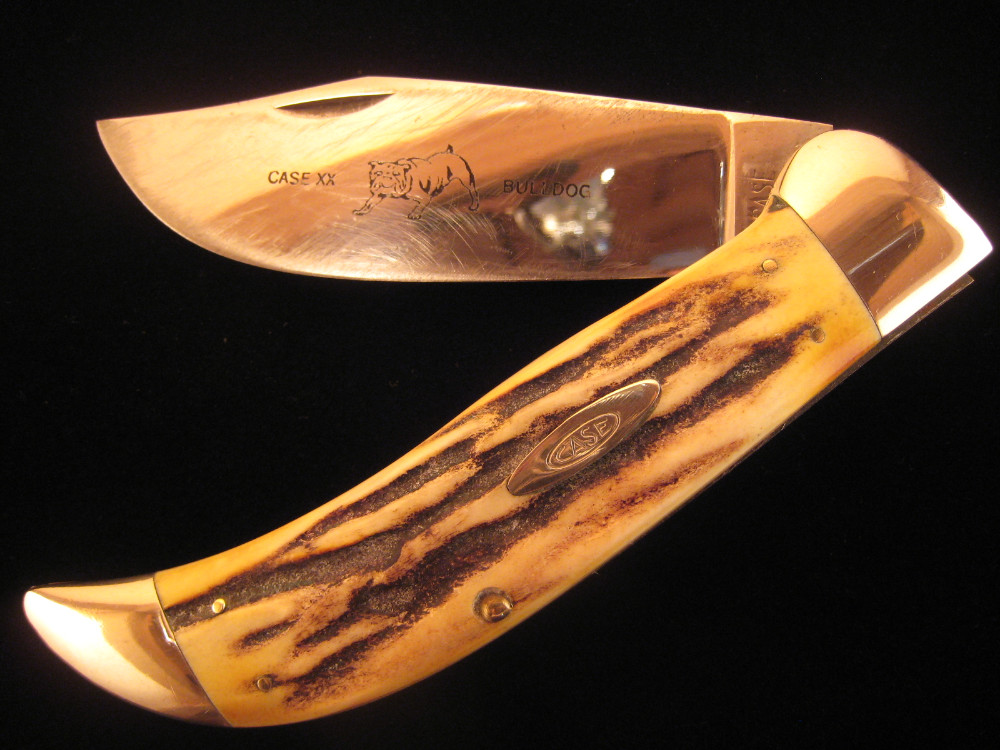 CASE XX 5172 STAG BULLDOG CLASP KNIFE 1940's OLD VINTAGE KNIVES