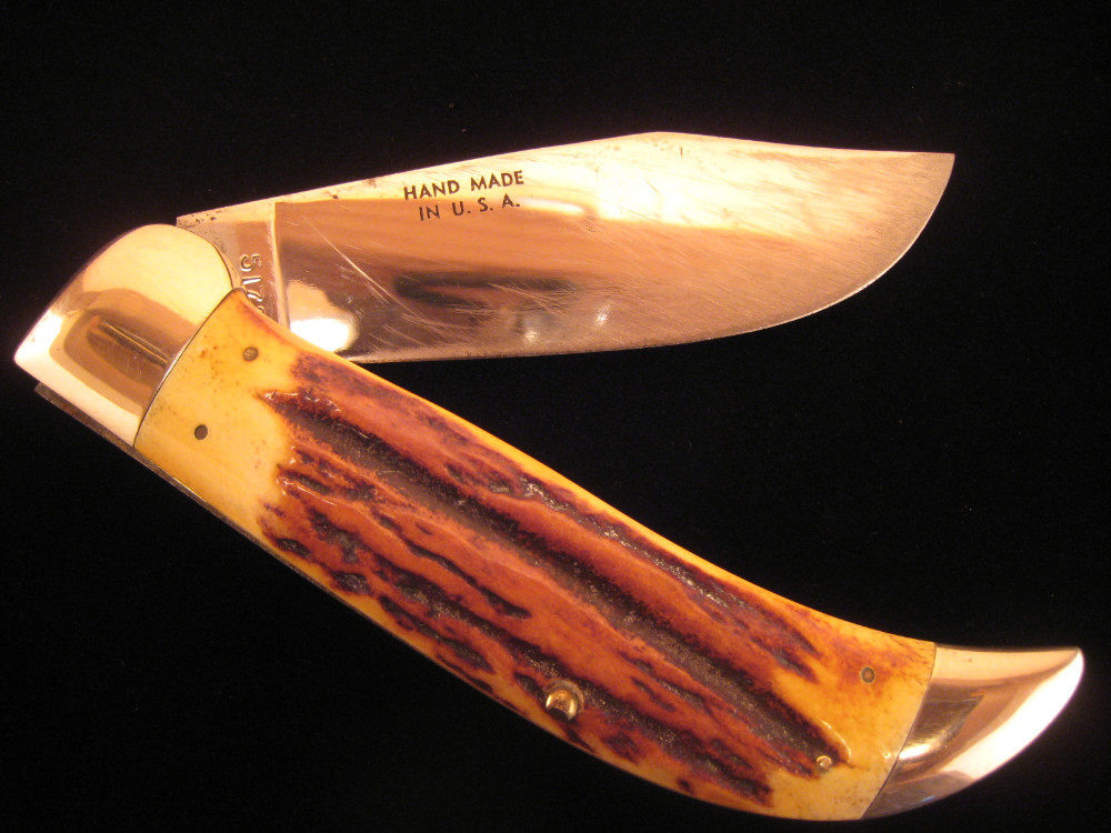 CASE XX 5172 STAG BULLDOG CLASP KNIFE 1940's OLD VINTAGE KNIVES