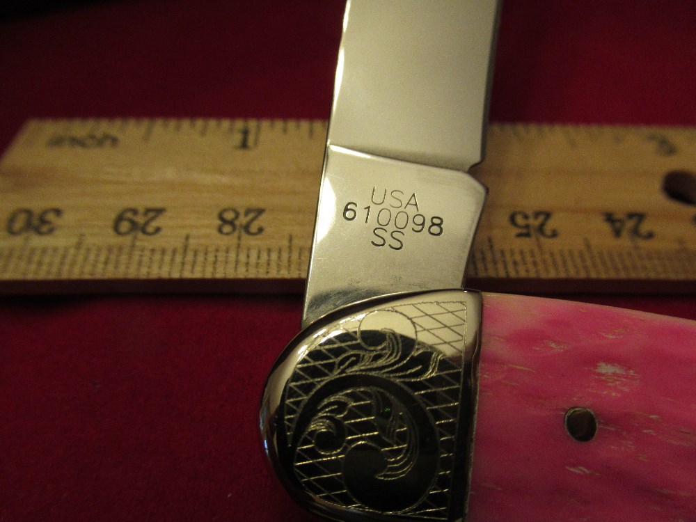 Case XX Pink Lady Case Large Texas Toothpick Serial 114 Pattern
