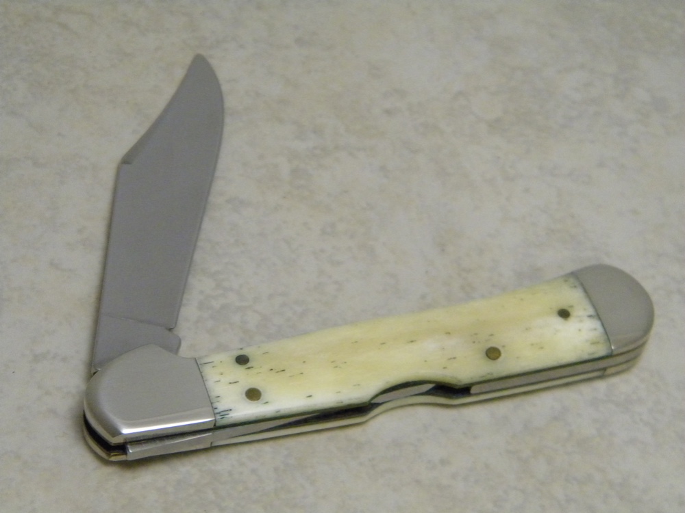 Case XX USA Natural Bone 61549L SS 1999 Gator Cutlery Club Copperlock