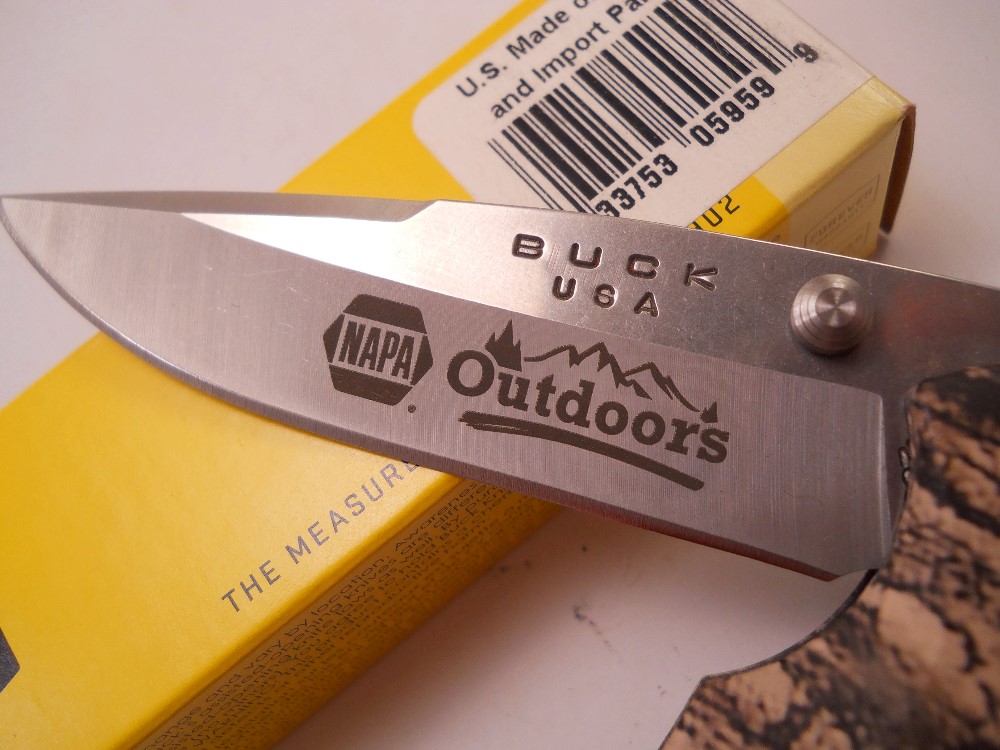 Buck USA Bantam Lockback Knife NAPA in Box Camo