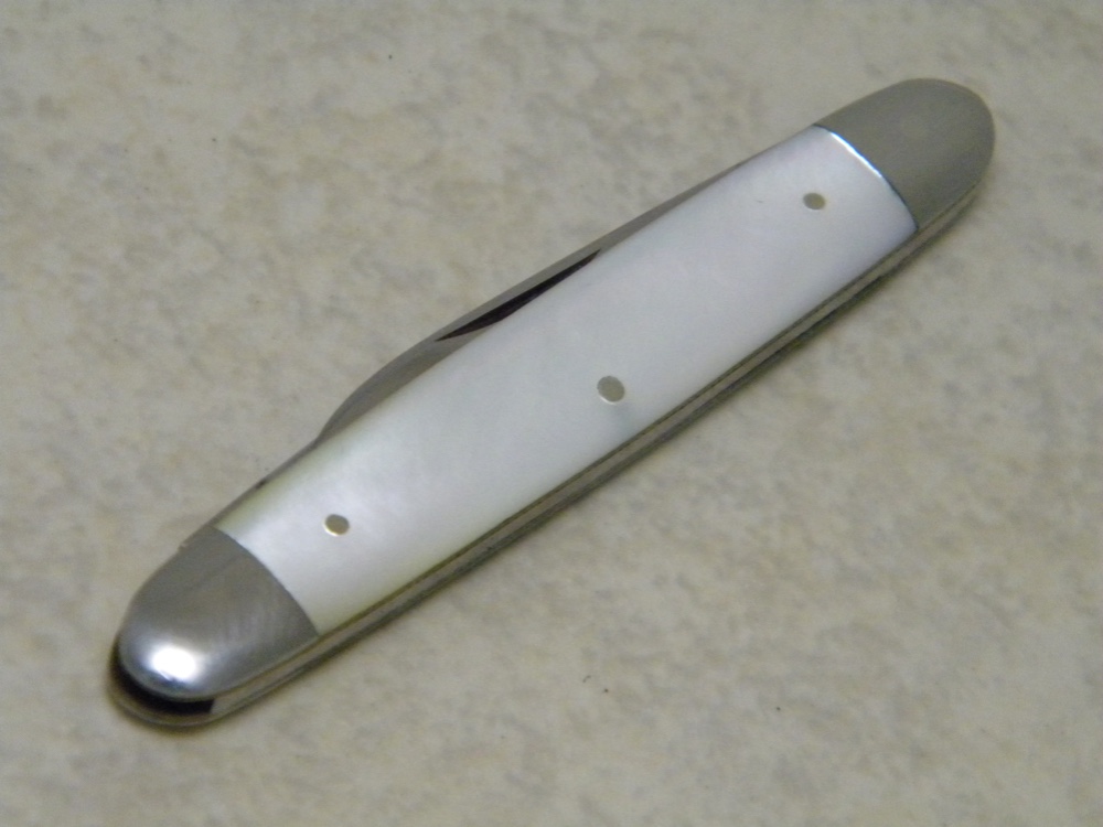 E Bruckmann Solingen Germany Pearl Small Equal End Pen Knife - C