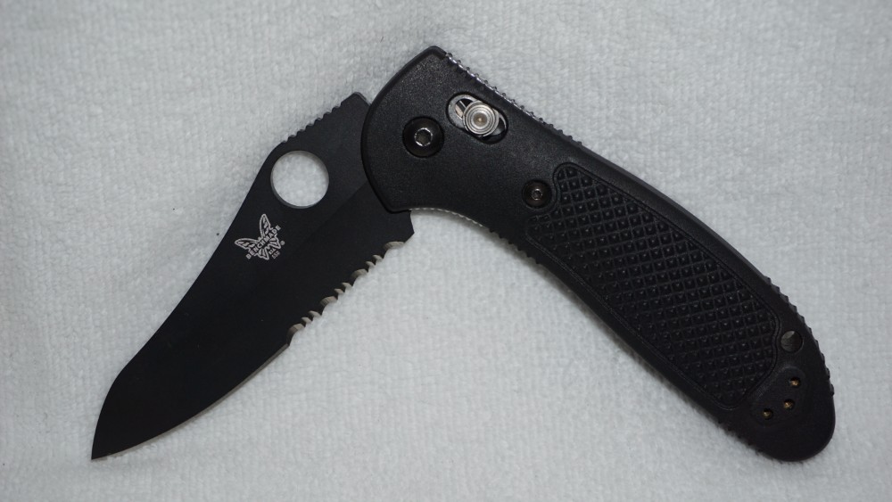 BENCHMADE USA 550 MEL PARDUE 154CM GRIPTILIAN AXIS LOCK W/BLACK COMBO