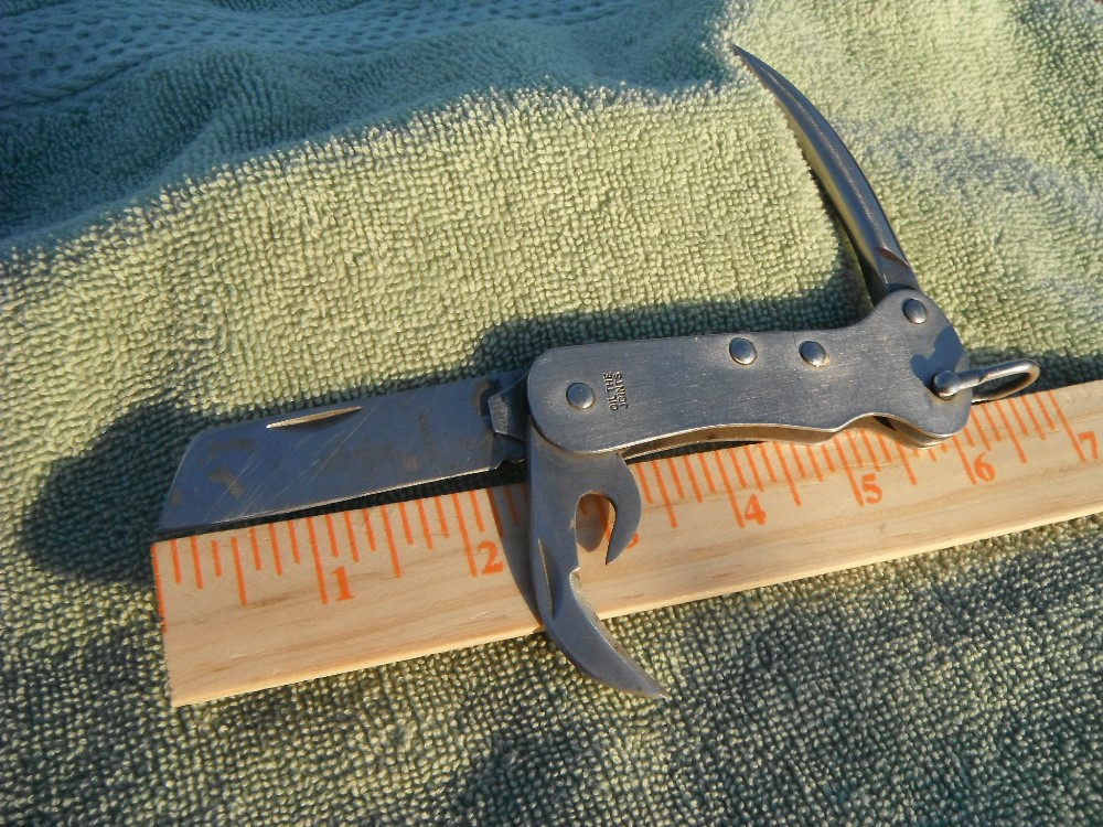 VINTAGE JOSEPH RODGERS SHEFFIELD ENGLAND, NAVY BOSUN SAILORS ROPE KNIFE