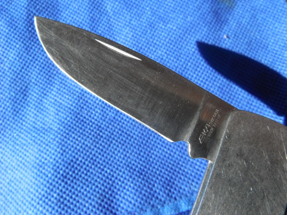 EKA, Eskilstuna, Sweden folding slip joint pocket knife, Sandvik 12C27