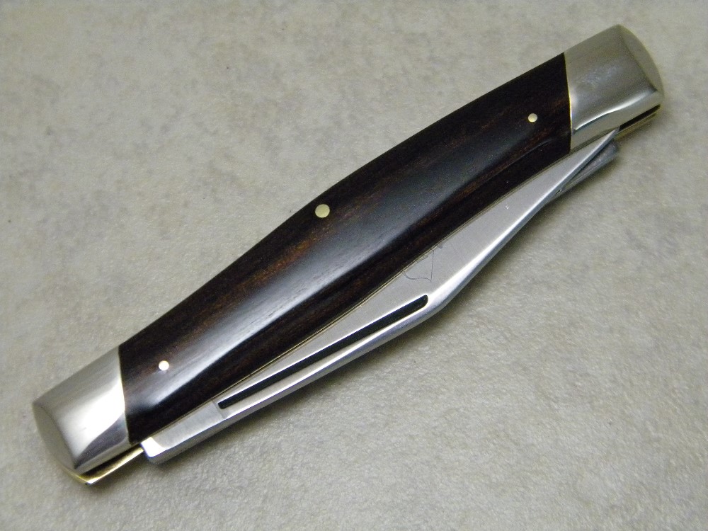 A Bowen Knife Atlanta USA Wood Stockman Knife c.1972