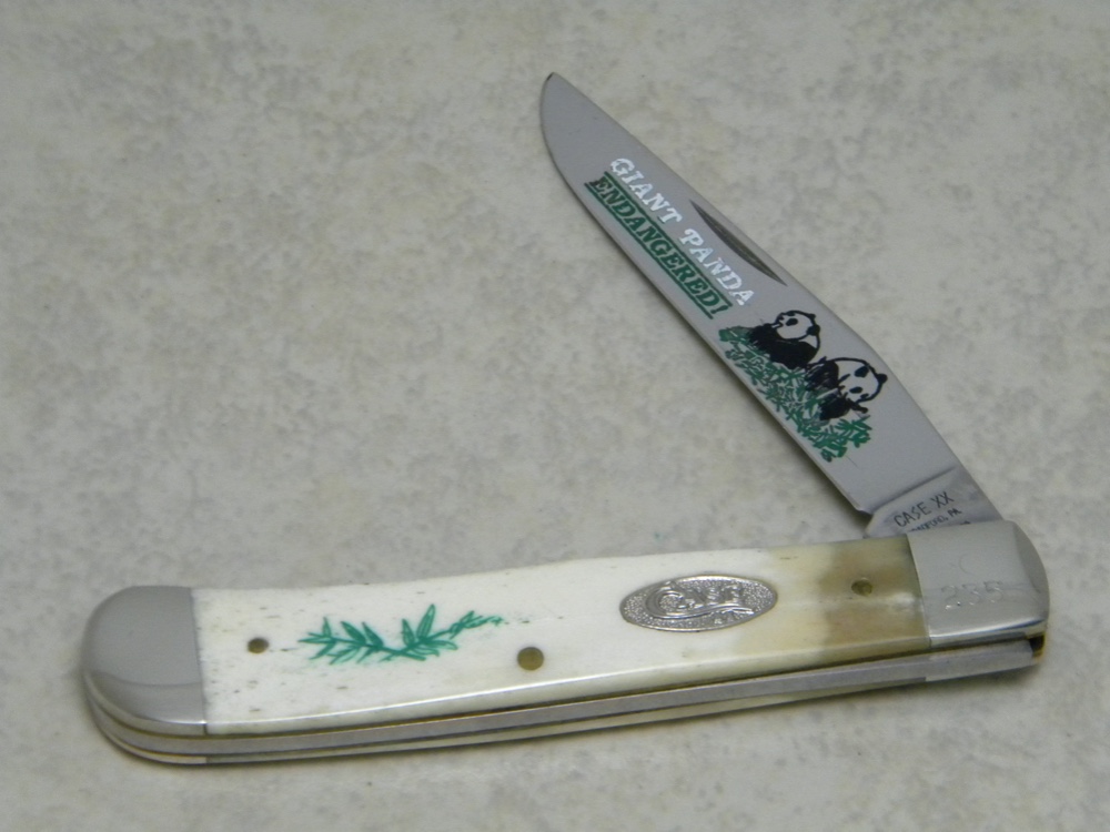Case XX Bradford PA USA 1990 White Bone W154 SS Giant Panda Endangered