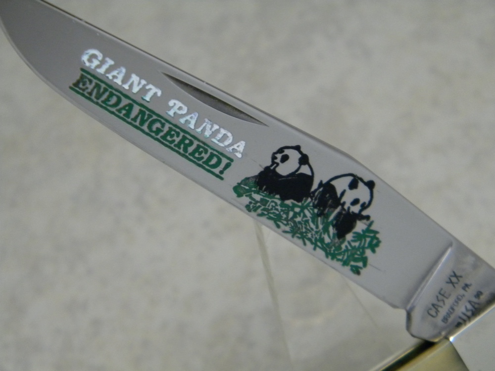 Case XX Bradford PA USA 1990 White Bone W154 SS Giant Panda Endangered