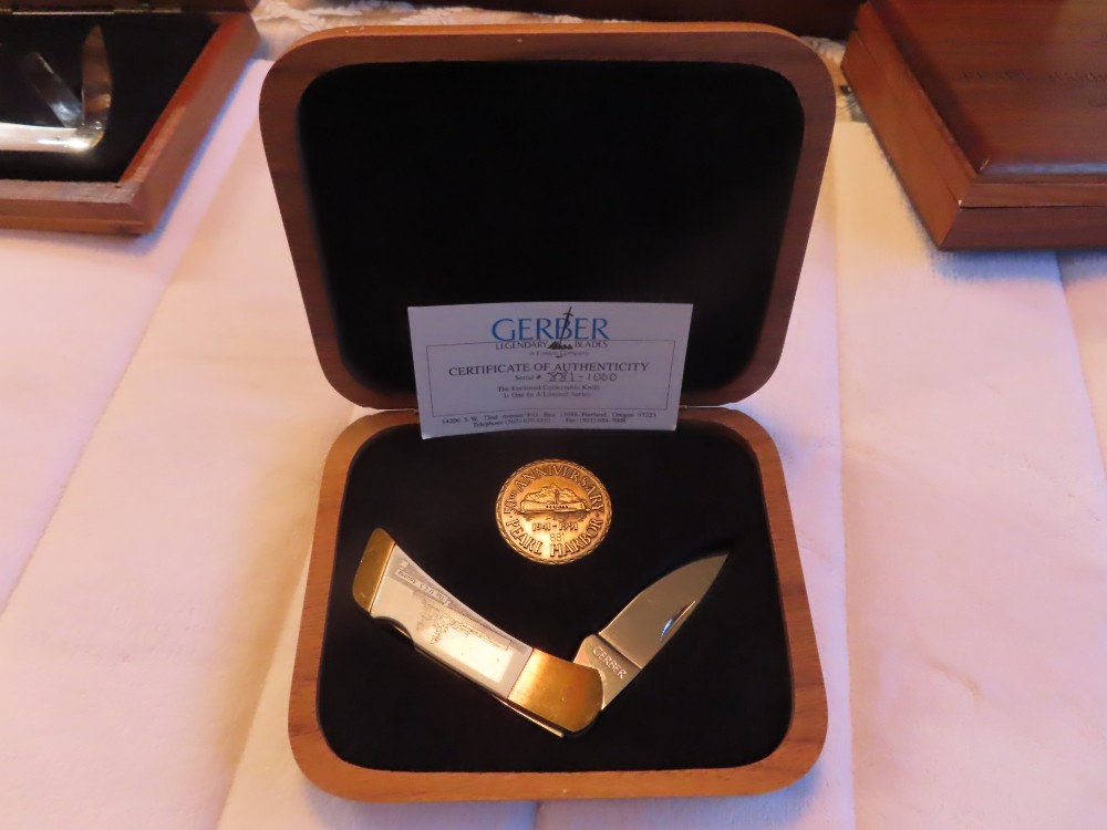 GERBER PEARL HARBOR 50TH ANNIVERSARY KNIFE 881/1000