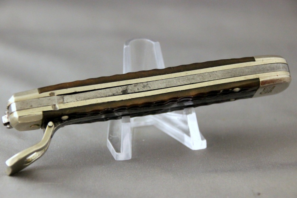 CASE TESTED 6161L SWITCHBLADE, Green Bone Handles, Fires Hard, Lock Up