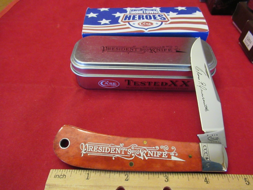 Case XX Old Red Back Pocket Presidents Knife Pattern TB61548 SS