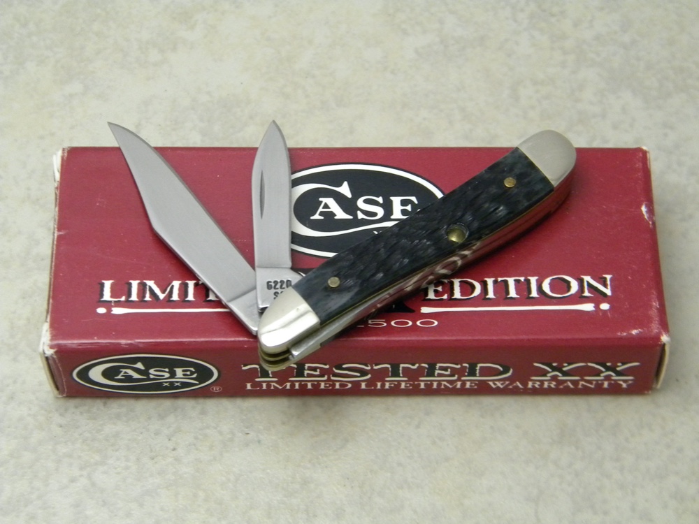 Case XX USA 1997 Dark Black Rogers Bone 6220 SS Limited Edition 1 of
