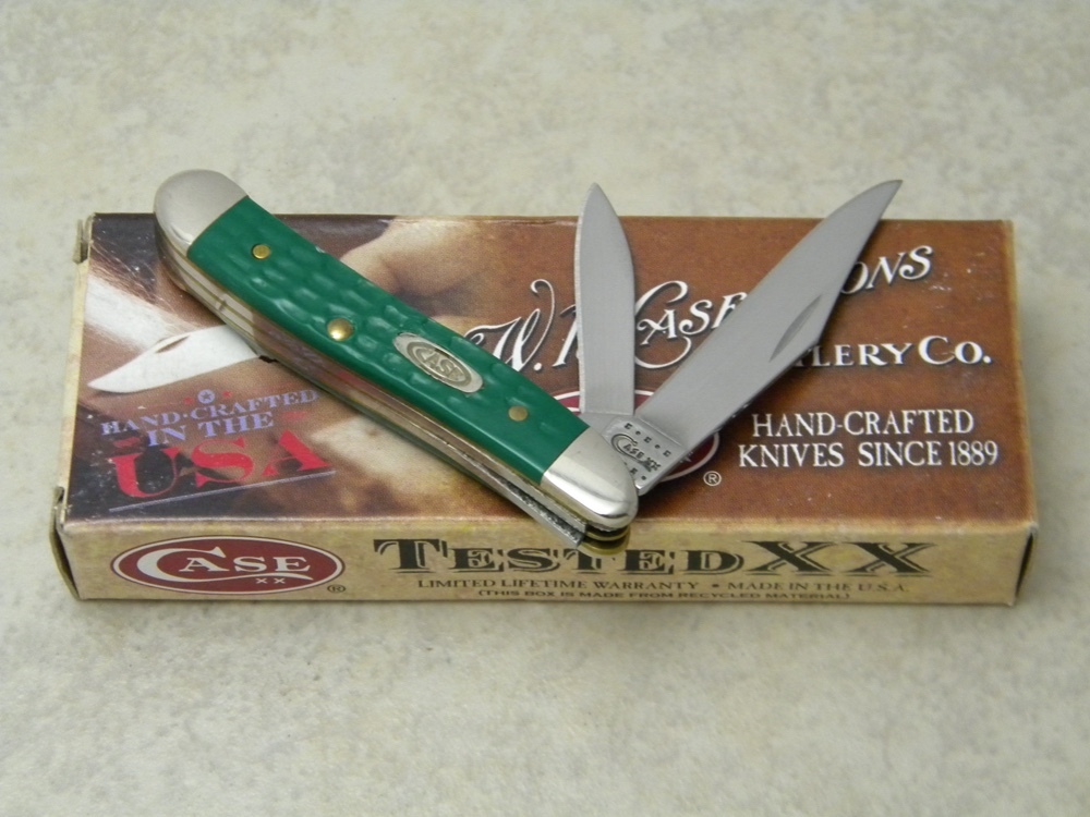Case XX USA 2010 Olive Green 6220 SS Peanut Knife in Box
