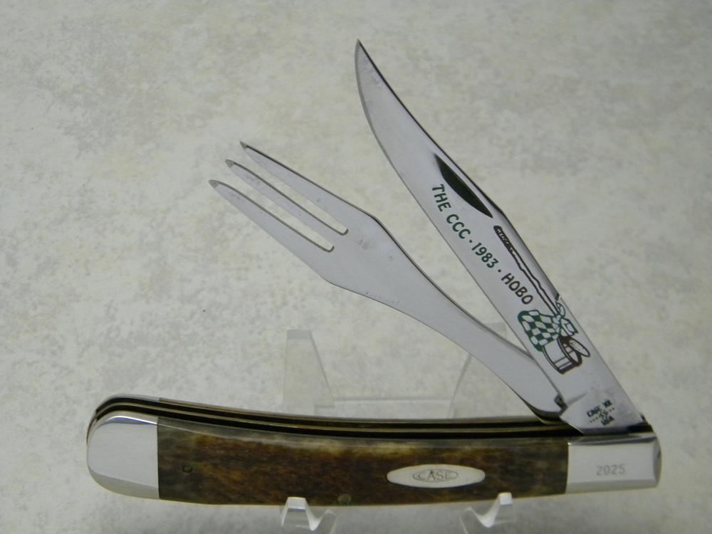 Case XX SS USA 1983 Bone 6251FK Case Collectors Club Take Apart Hobo Knife