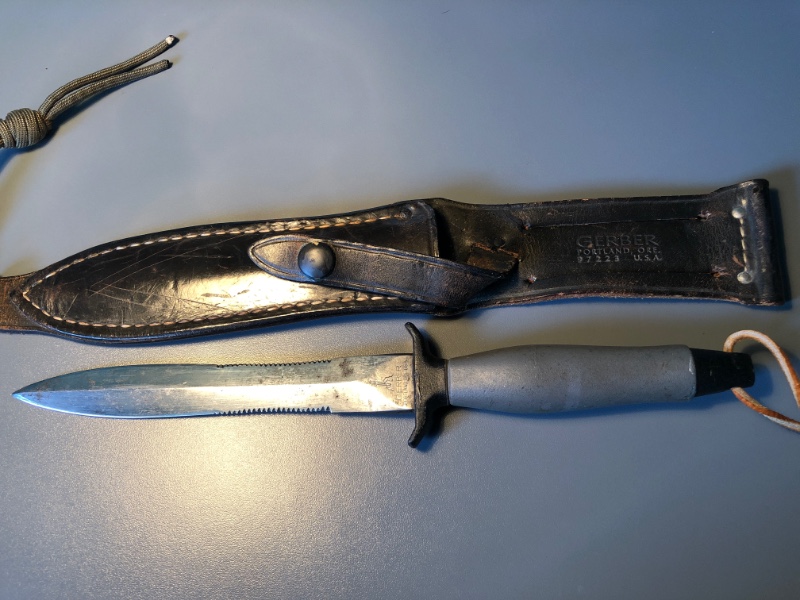 Gerber mk2 fighting knife 1973 veitnam era