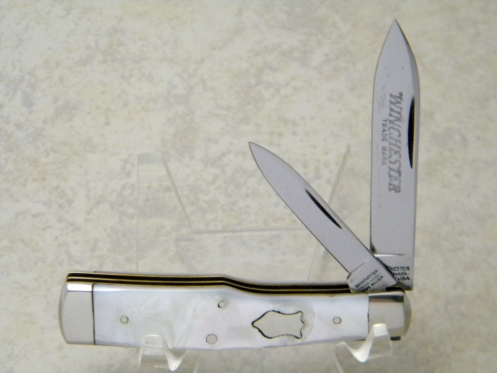 Winchester Trademark USA 1991 Pearl 2851 P Gunstock Jack Knife