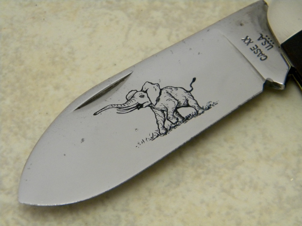 Case XX USA 4 Dot (1976) Wood 6250 Elephant Toe Knife
