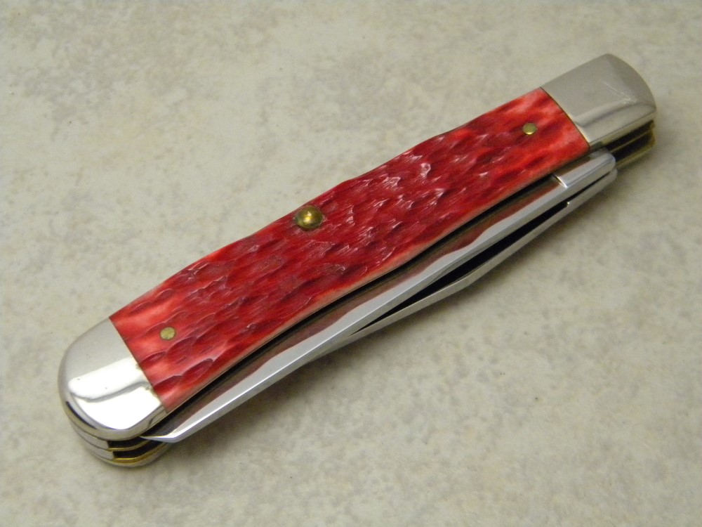 Case XX USA 6 Dot Kentucky Knife and Quarter Collection Bone 6254 SS