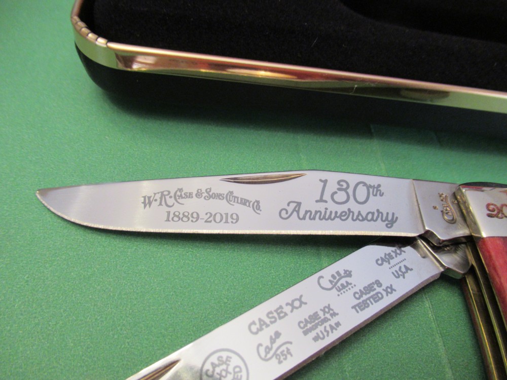 Case XX 130th Anniversary Red Smooth Bone Trapper Pattern # 6254 SS
