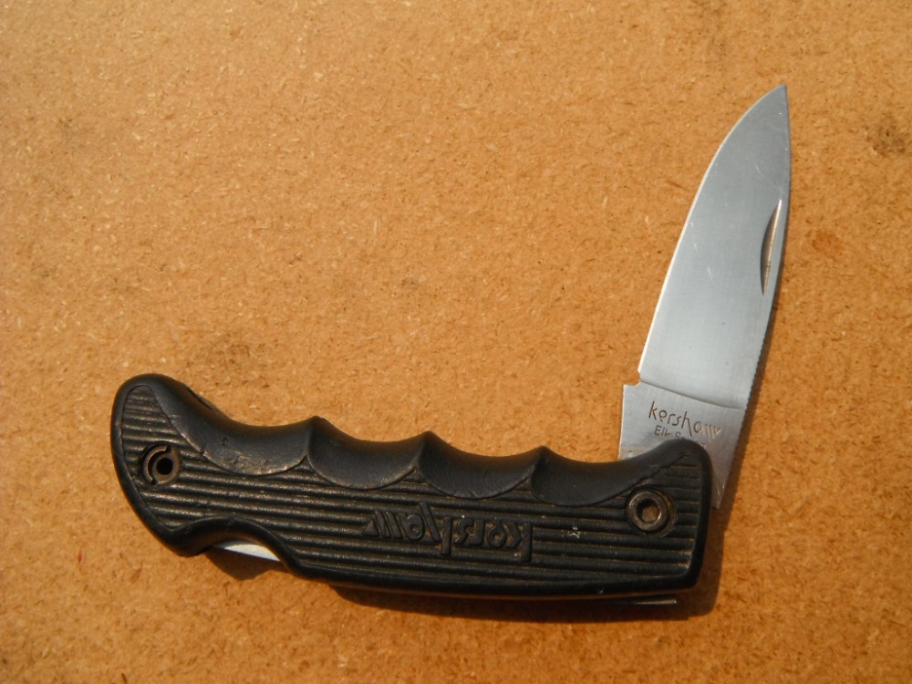 KERSHAW 1046 ELK SPRING LOCKBACK FOLDER PLAIN BLADE KNIFE MADE IN JAPAN