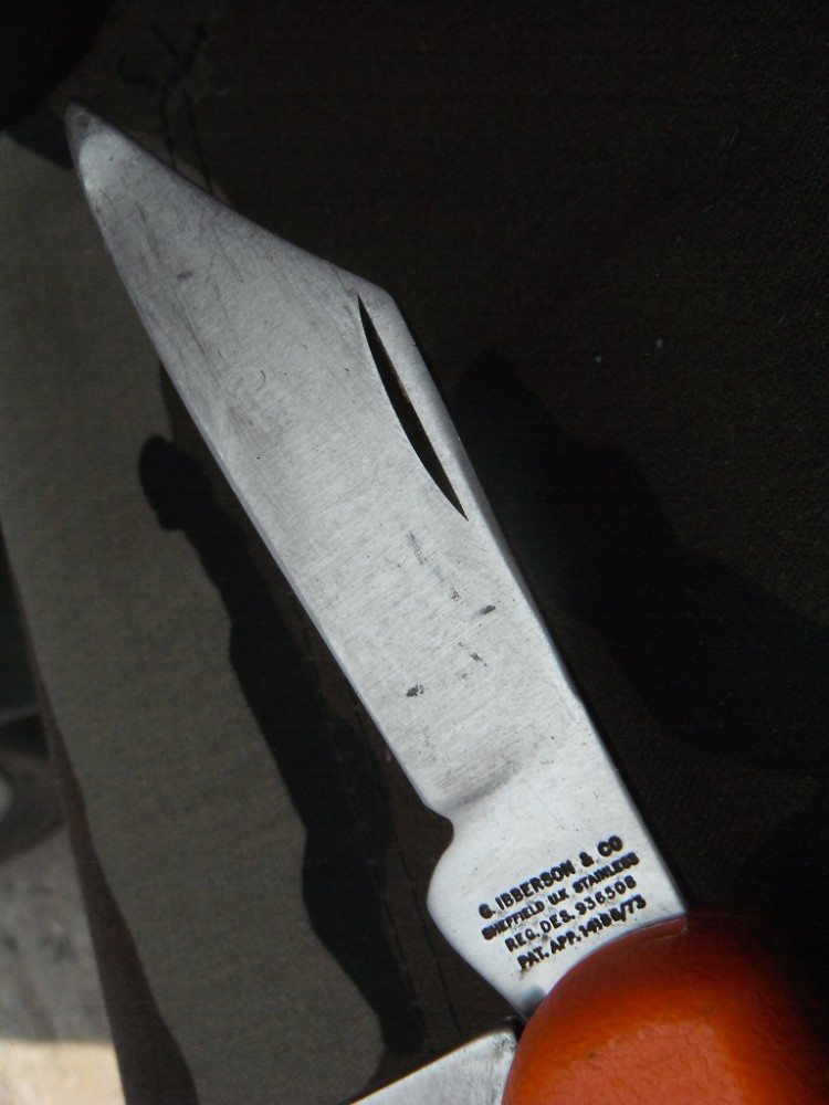 G. IBBERSON & CO ENGLAND 2 BLADE POCKET KNIFE, Fisherman's knife. Made