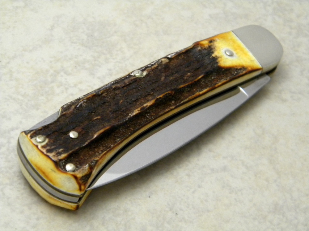 Boker Solingen Germany Stainless Tree Brand Classic 4100 Stag Lockback