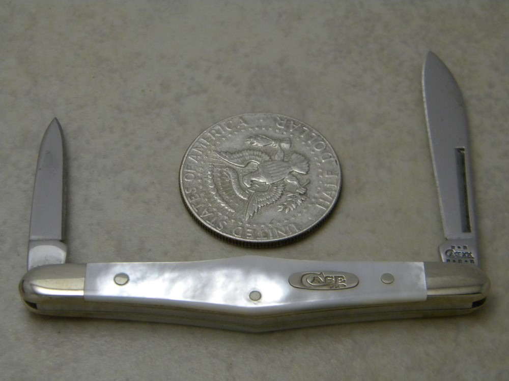 Case XX USA 8 Dot EX2156 SS Exotic Pearl Tuxedo Knife in Box