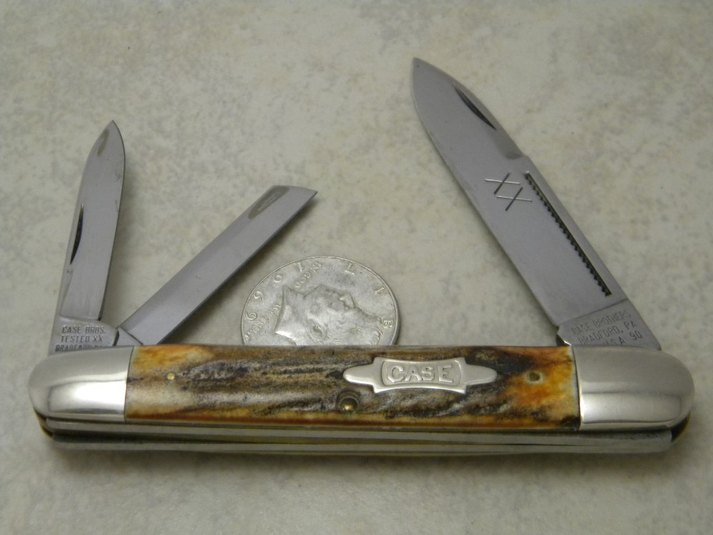 Case Brothers Bradford PA USA 1990 Genuine Stag Tested XX 53091 Large