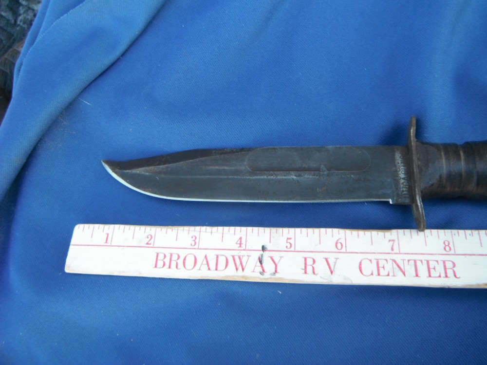 Cutco knives military/marine corps/KaBar style knife with original sheath. Sharp! Made in the USA!