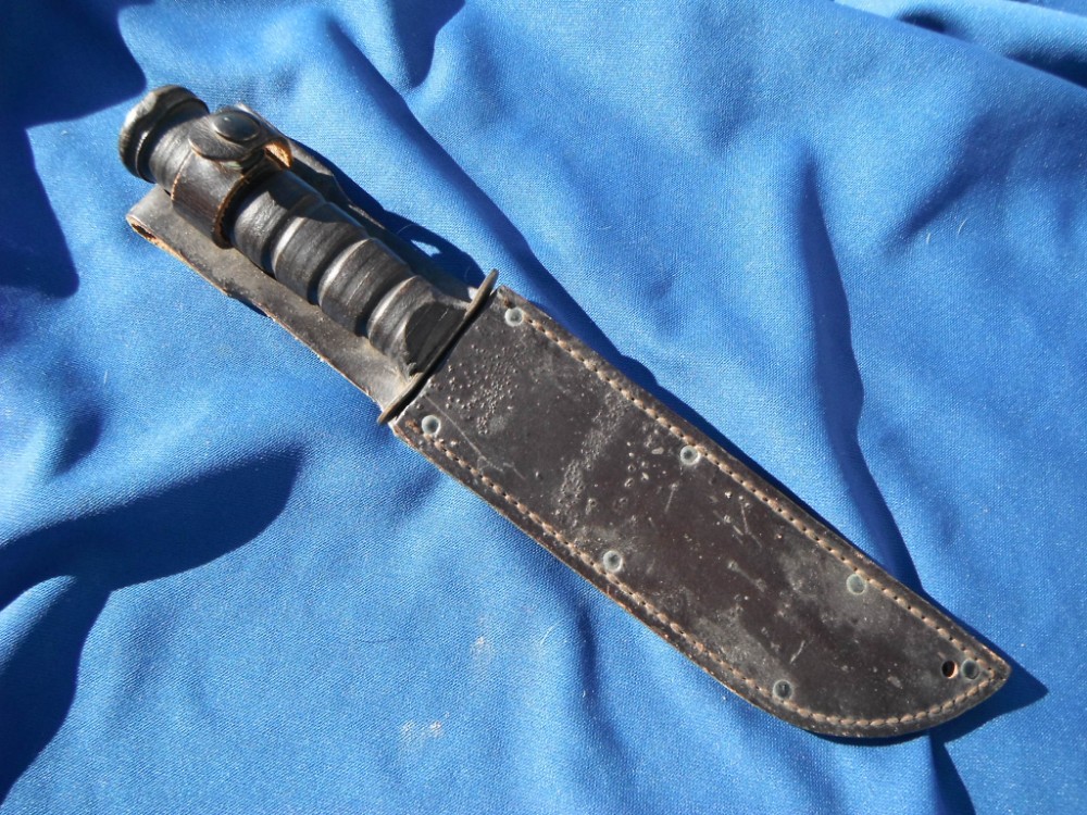 Cutco knives military/marine corps/KaBar style knife with original sheath. Sharp! Made in the USA!